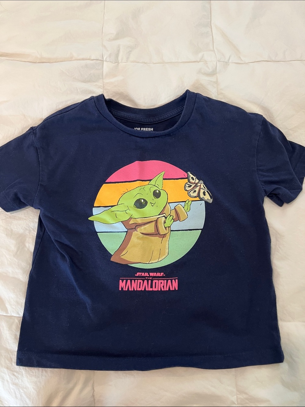 Joe Fresh Navy Kids Star Wars Mandalorian Grogu Graphic Tee